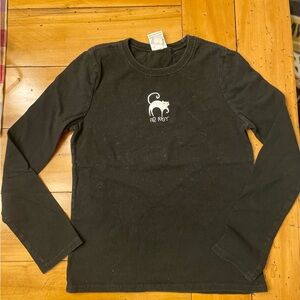 Girls Old Navy Black Long Sleeve Shirt
